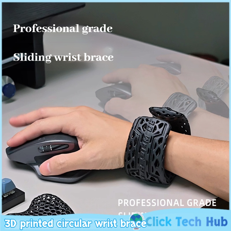 Wrist Rest Pad - Suporte de pulso circular impresso em