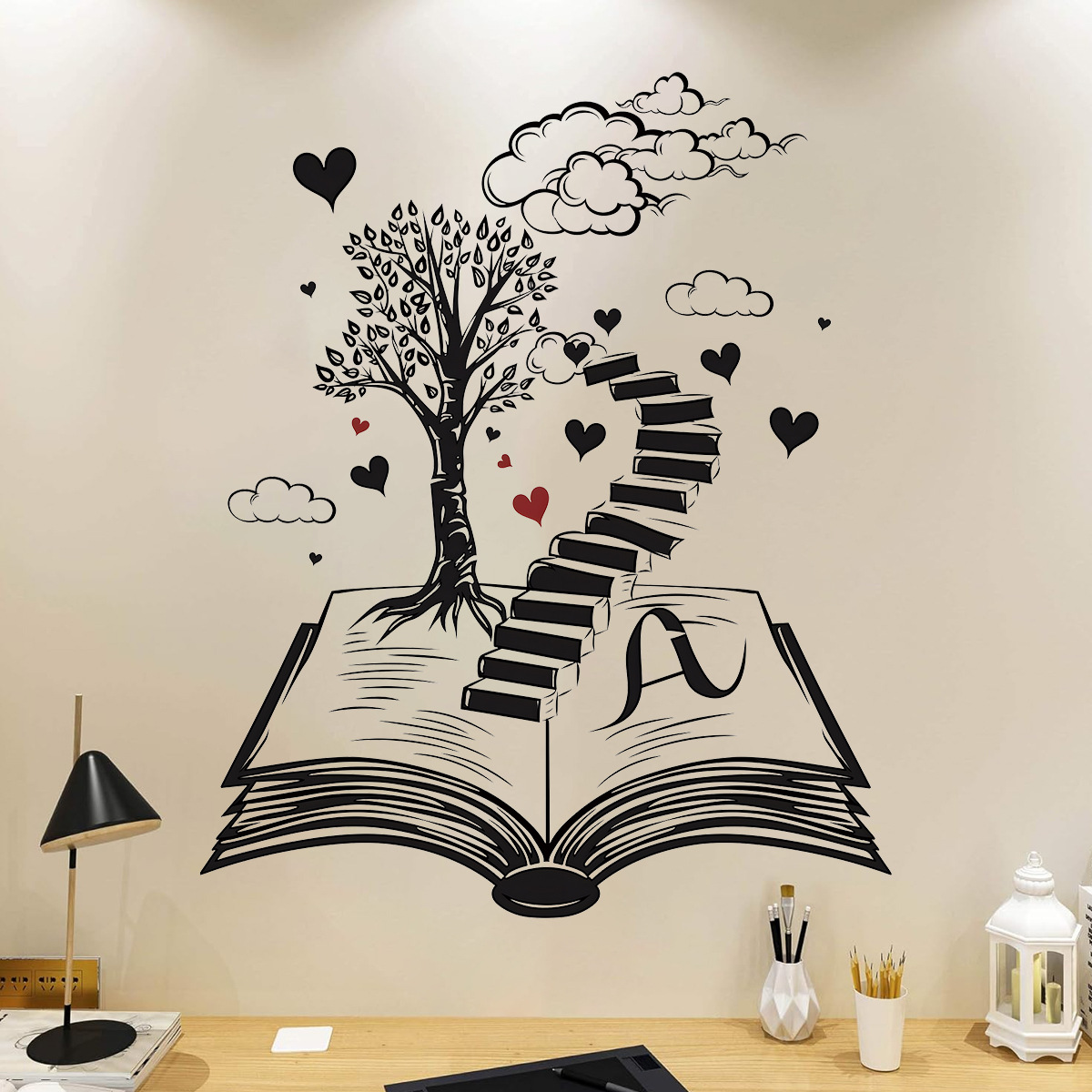 Home Office Wallpaper - Adesivos de parede para sala de