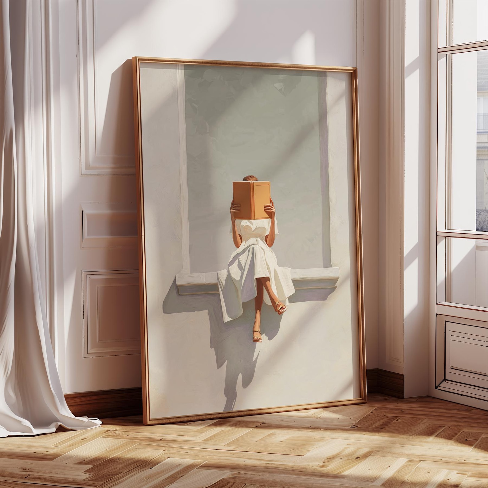 Home Office Minimalist - Impressão de arte de parede em