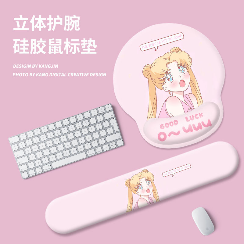 Wrist Rest Pad - Sailor moon escritório mouse pad bonito
