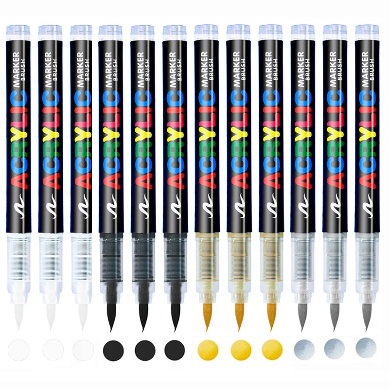 Copic Marker Classic - 3 pçs acrílico branco marcador escova
