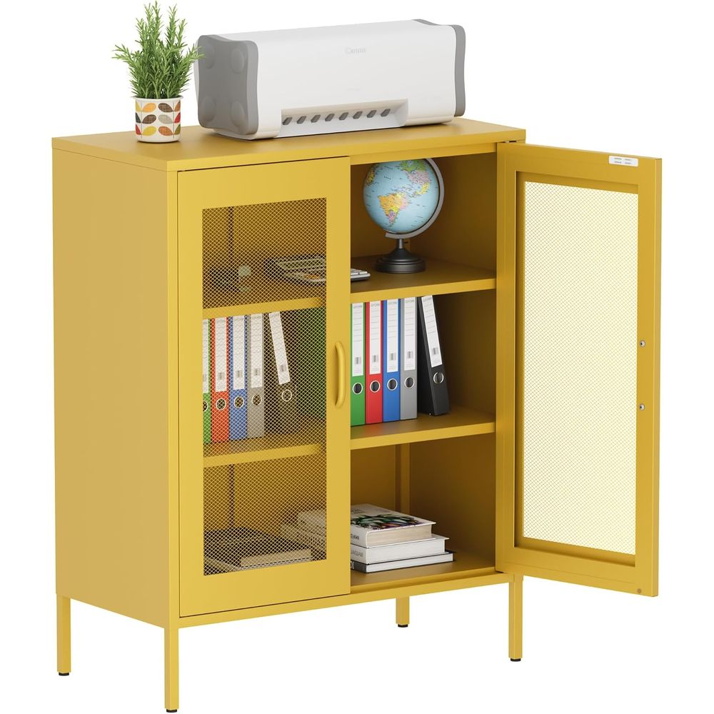 Home Office Or - Armário de Armazenamento em Metal com