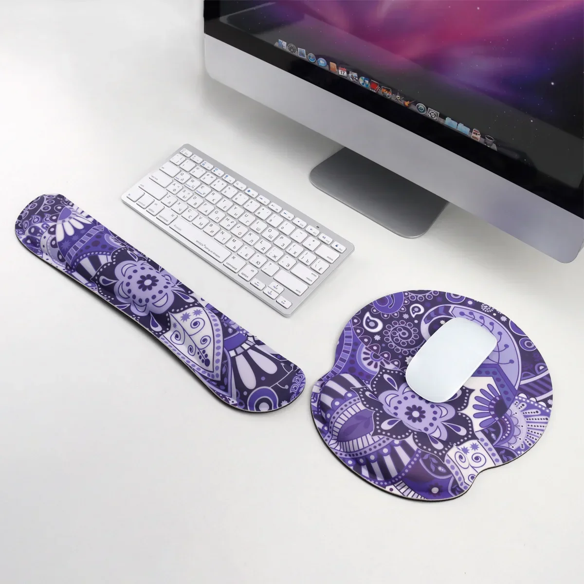 Wrist Rest Pad - Mouse Pad antiderrapante com base de