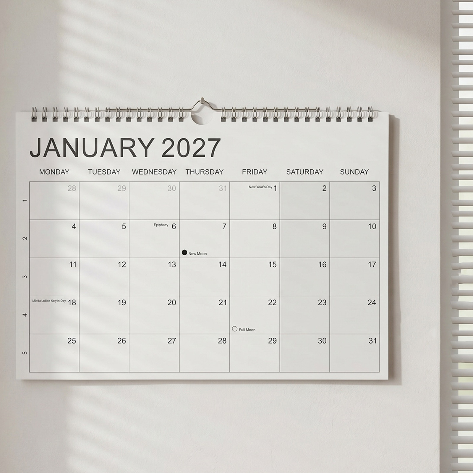 Calendário de Papel 2027-2028  - Home Office Wallpaper avaliação e preço