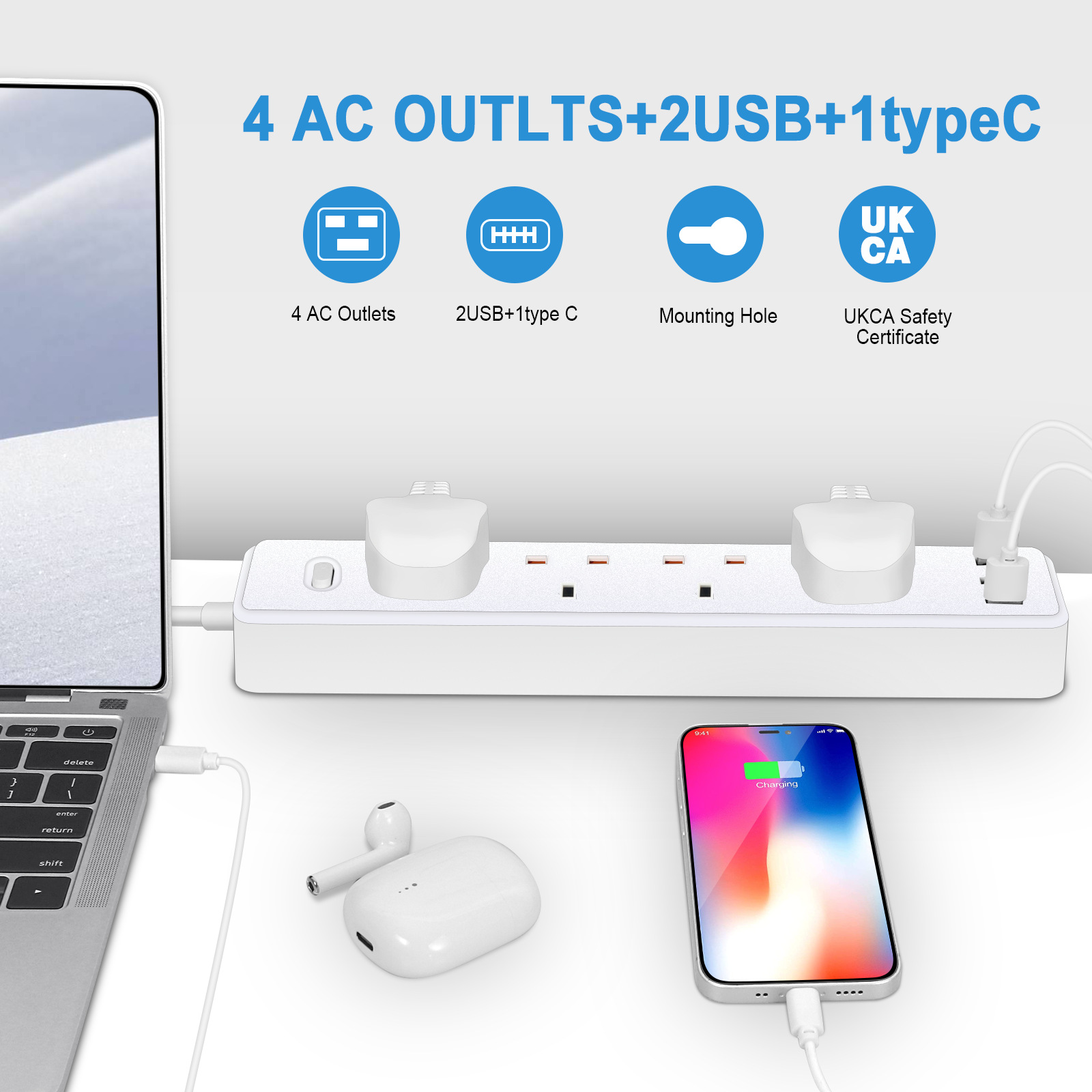 Faixa de Energia Elétrica com  - Power Strip Desk avaliação e preço