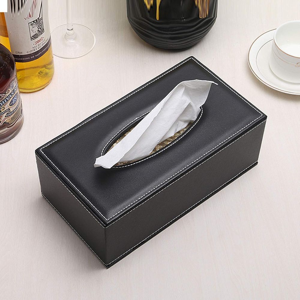 Porta-lenços de papel de couro - Home Office Box avaliação e preço