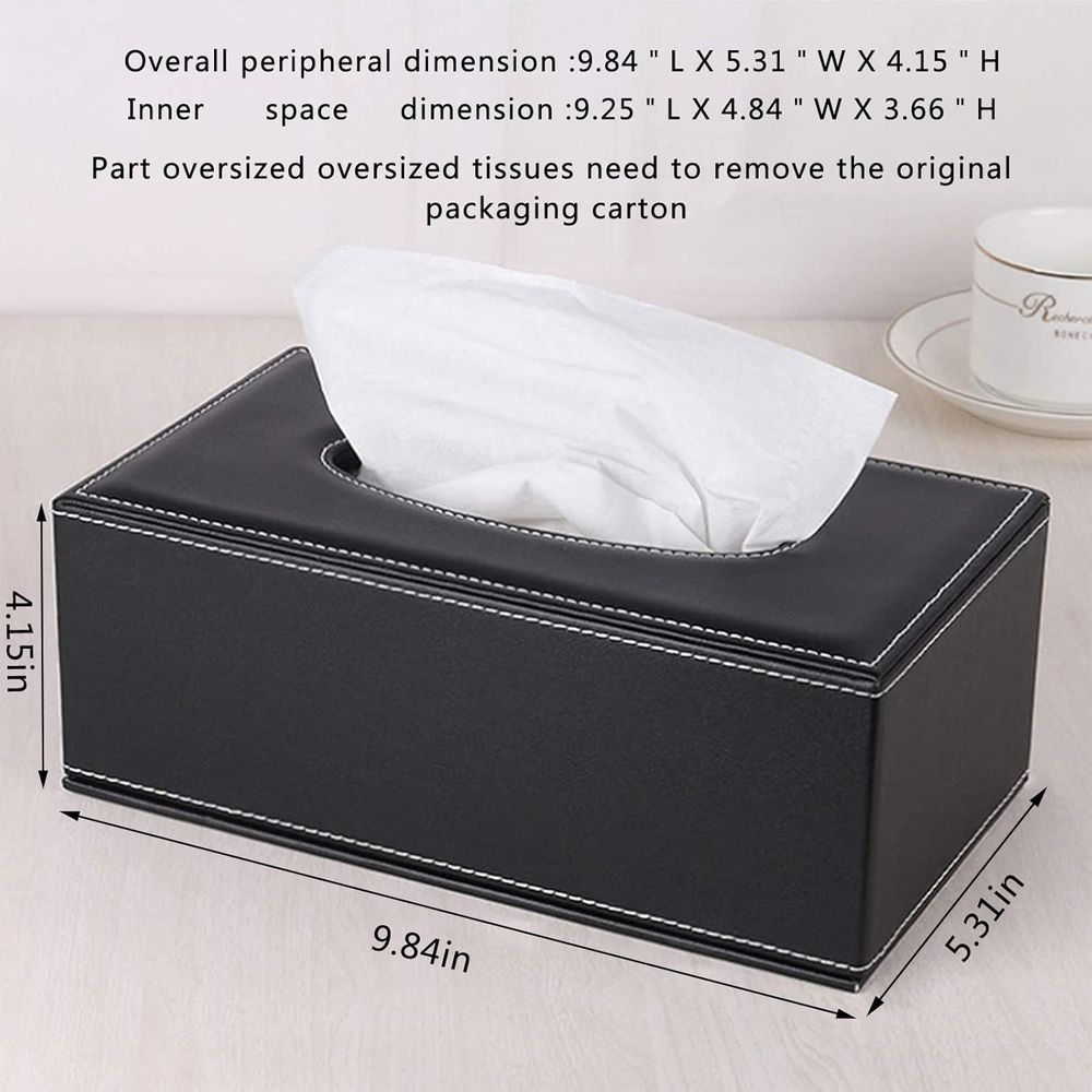 Porta-lenços de papel de couro - Home Office Box avaliação e preço