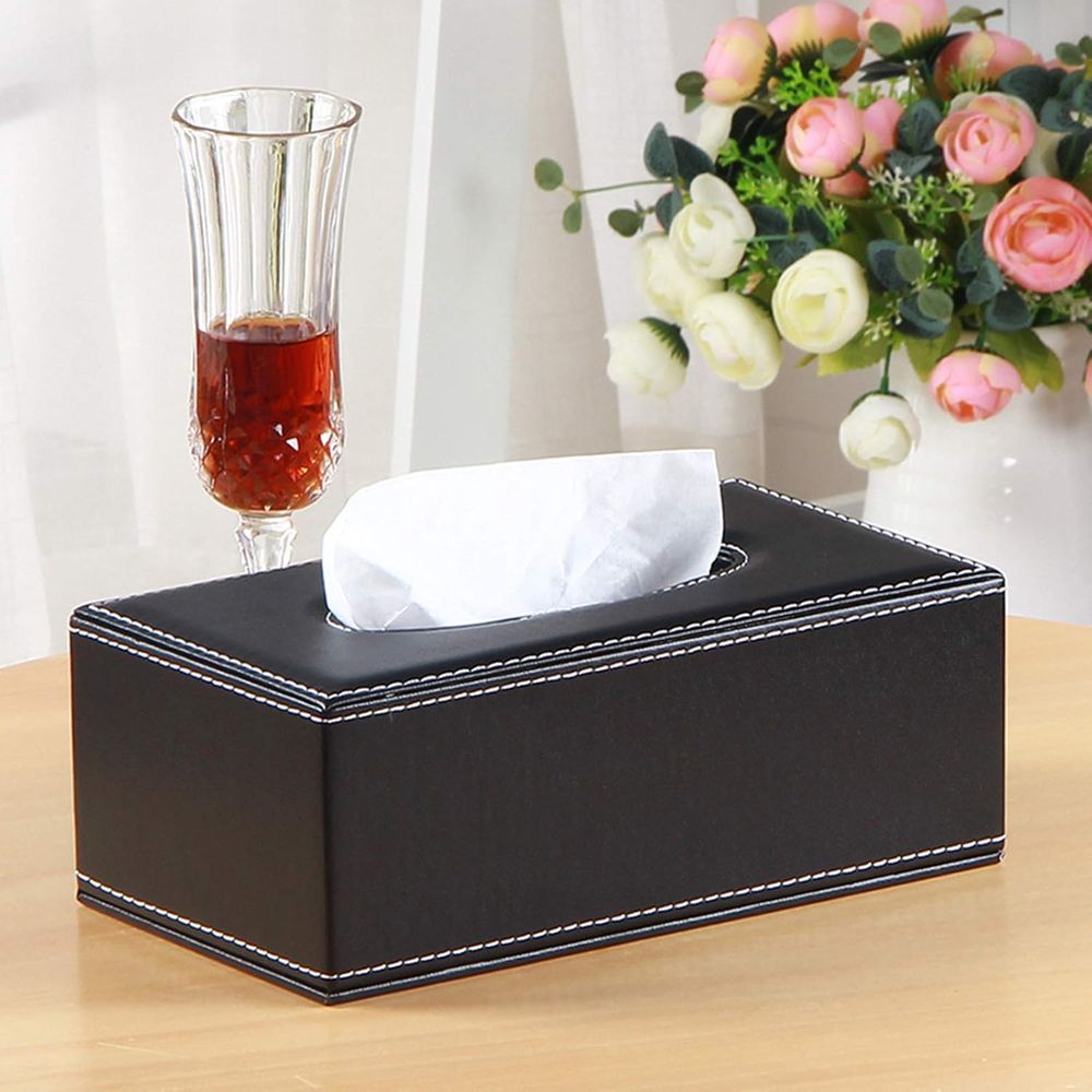Porta-lenços de papel de couro - Home Office Box avaliação e preço