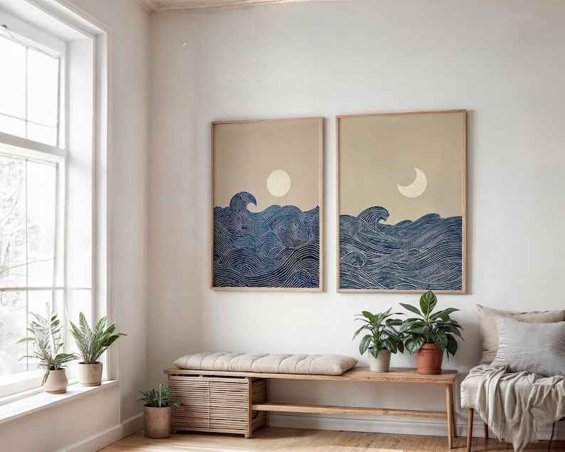 Conjunto de 2 Impressões de Ar - Home Office Minimalist avaliação e preço