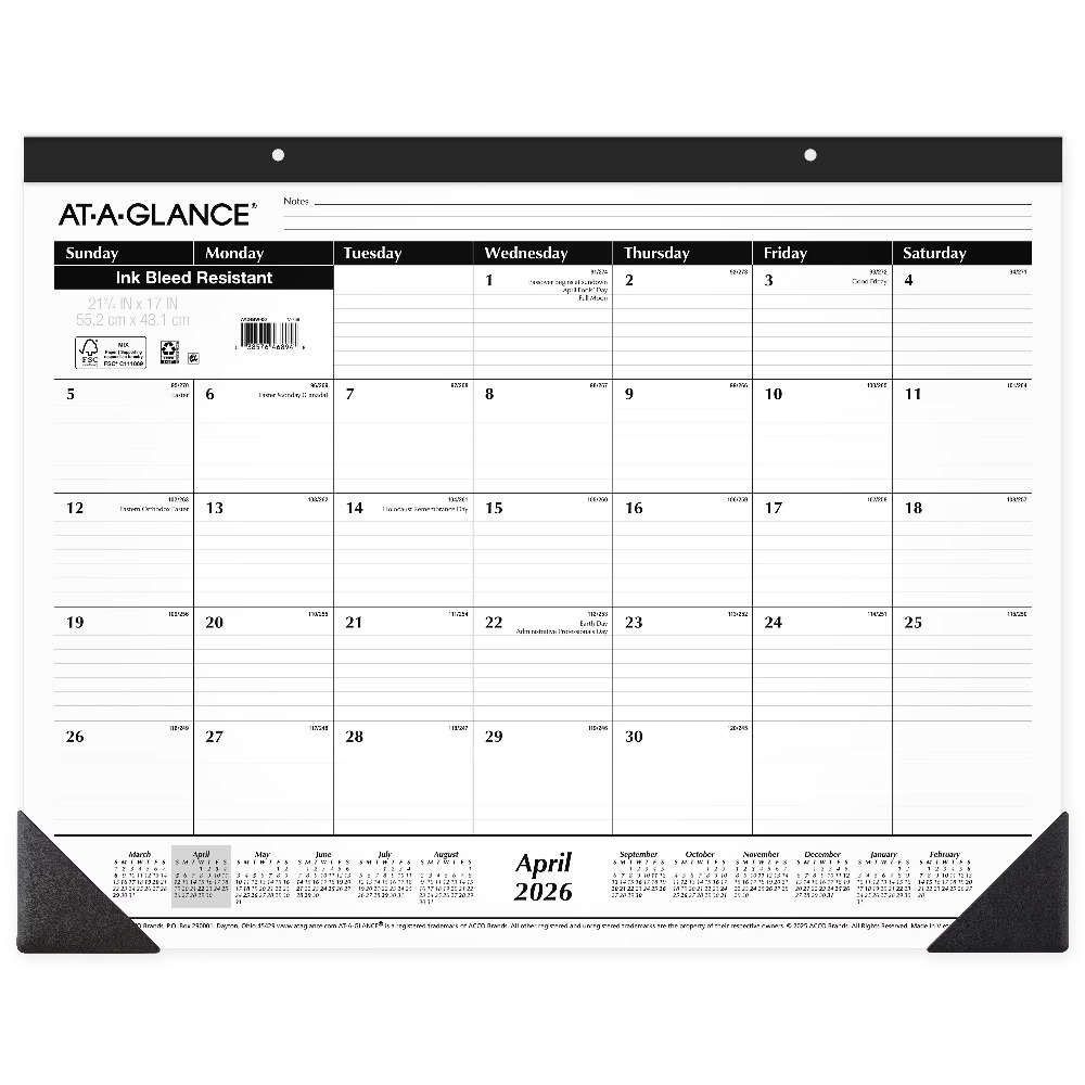 Calendário de Mesa Acadêmico G - Home Office Wallpaper avaliação e preço