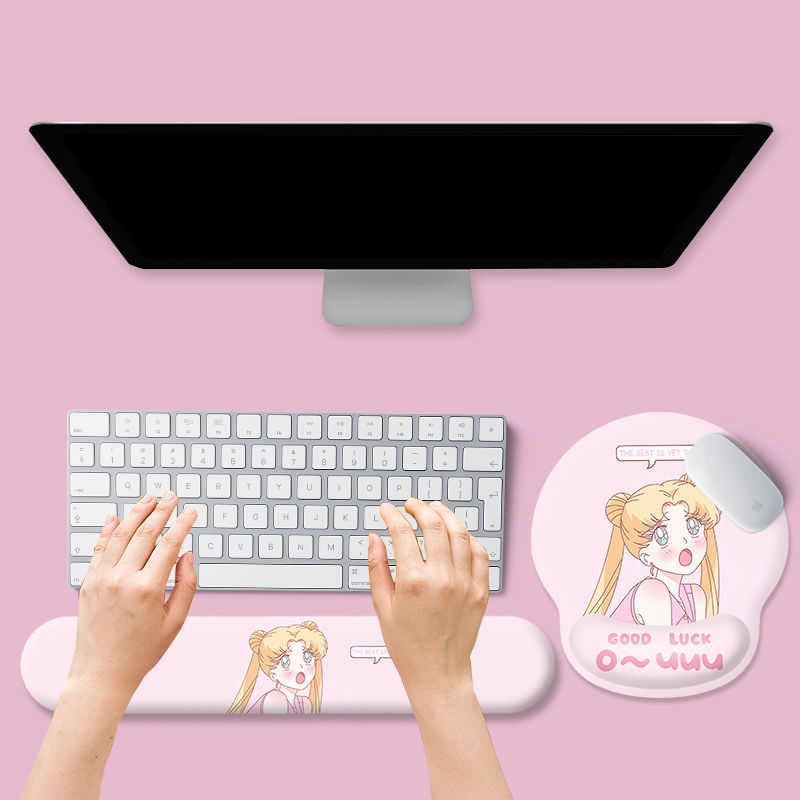 Sailor moon escritório mouse p - Wrist Rest Pad avaliação e preço