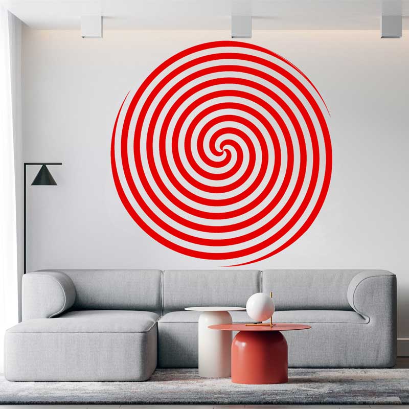 Círculo design espiral visão a - Home Office Wallpaper avaliação e preço