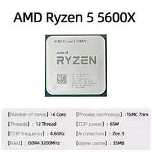 Processador AMD Ryzen 5 5600X  - Home Office Box avaliação e preço