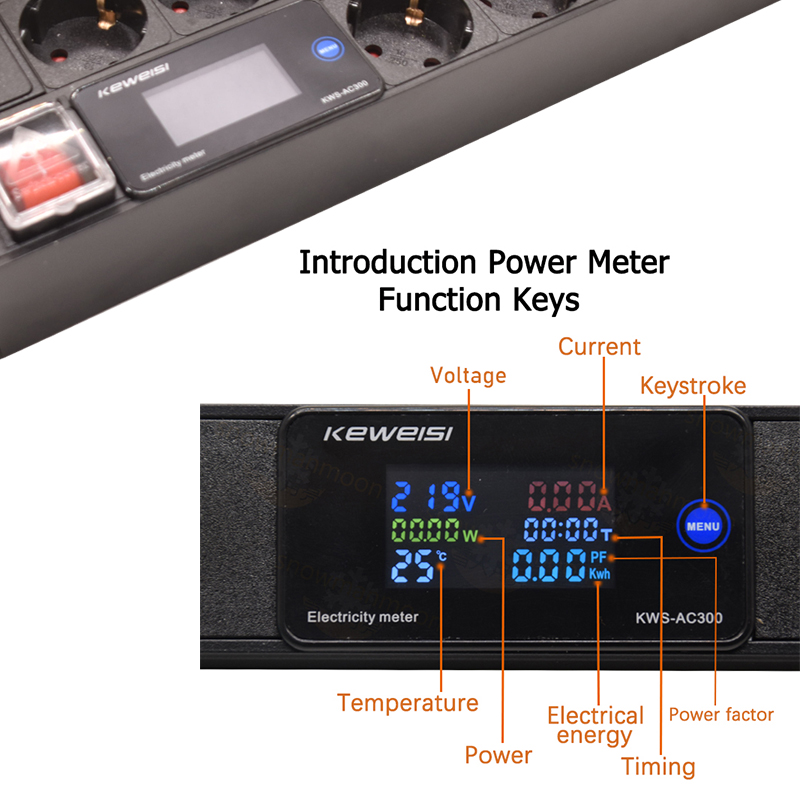Digital Power Strip Rack Mount - Power Strip Desk avaliação e preço