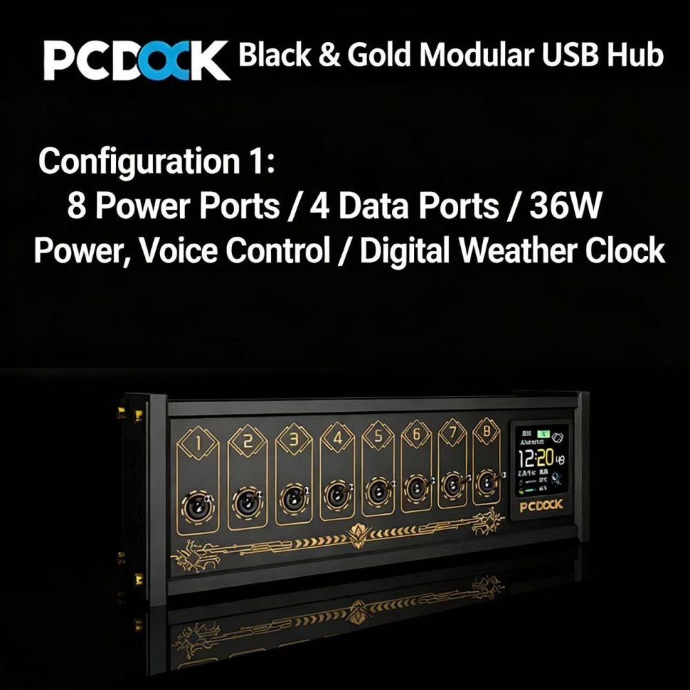 Bloco de Energia USB PCDOCK co - Power Strip Desk avaliação e preço