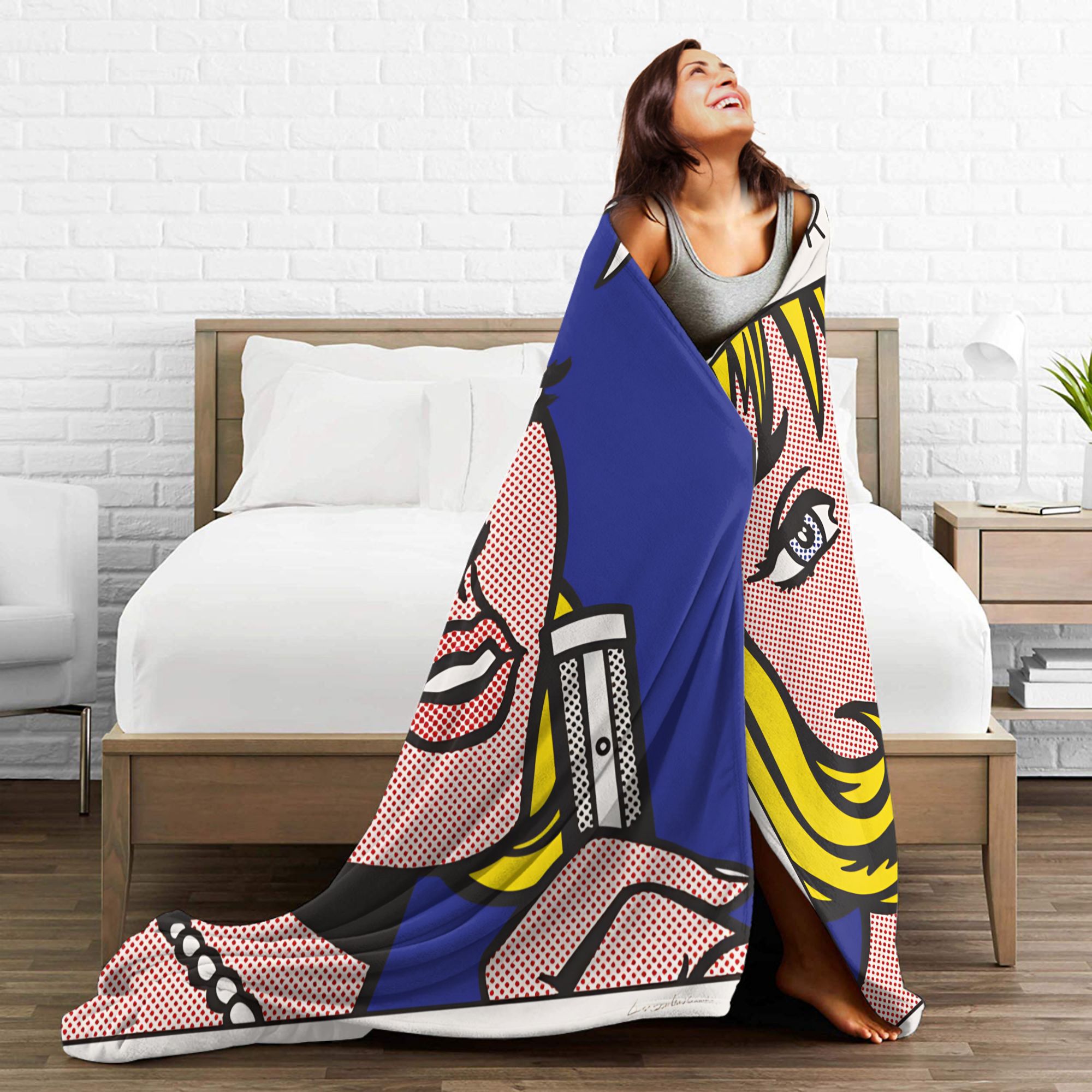 Cobertor Roy Lichtenstein Pop  - Home Office Trend avaliação e preço