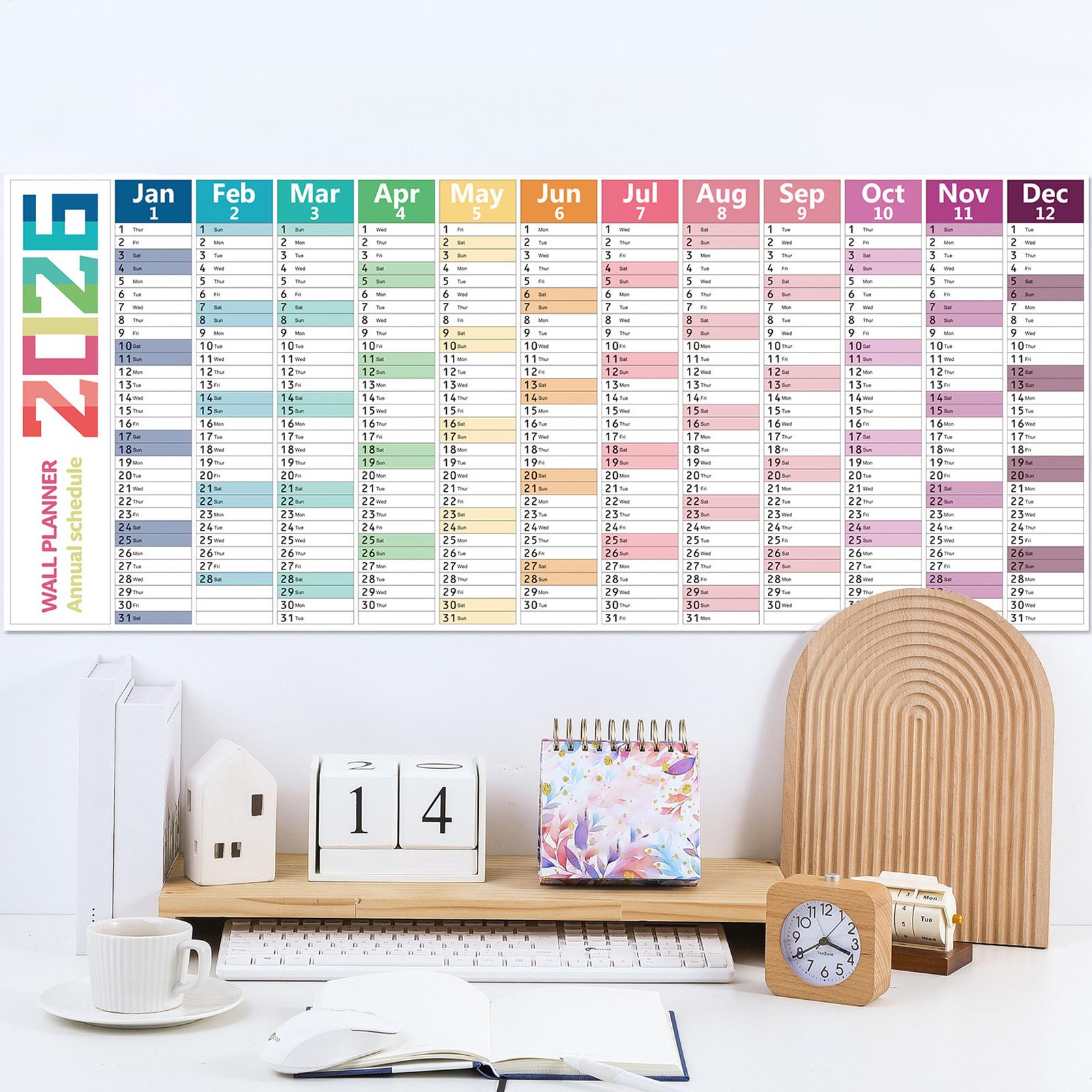 2026 calendário de parede em i - Home Office Wallpaper avaliação e preço