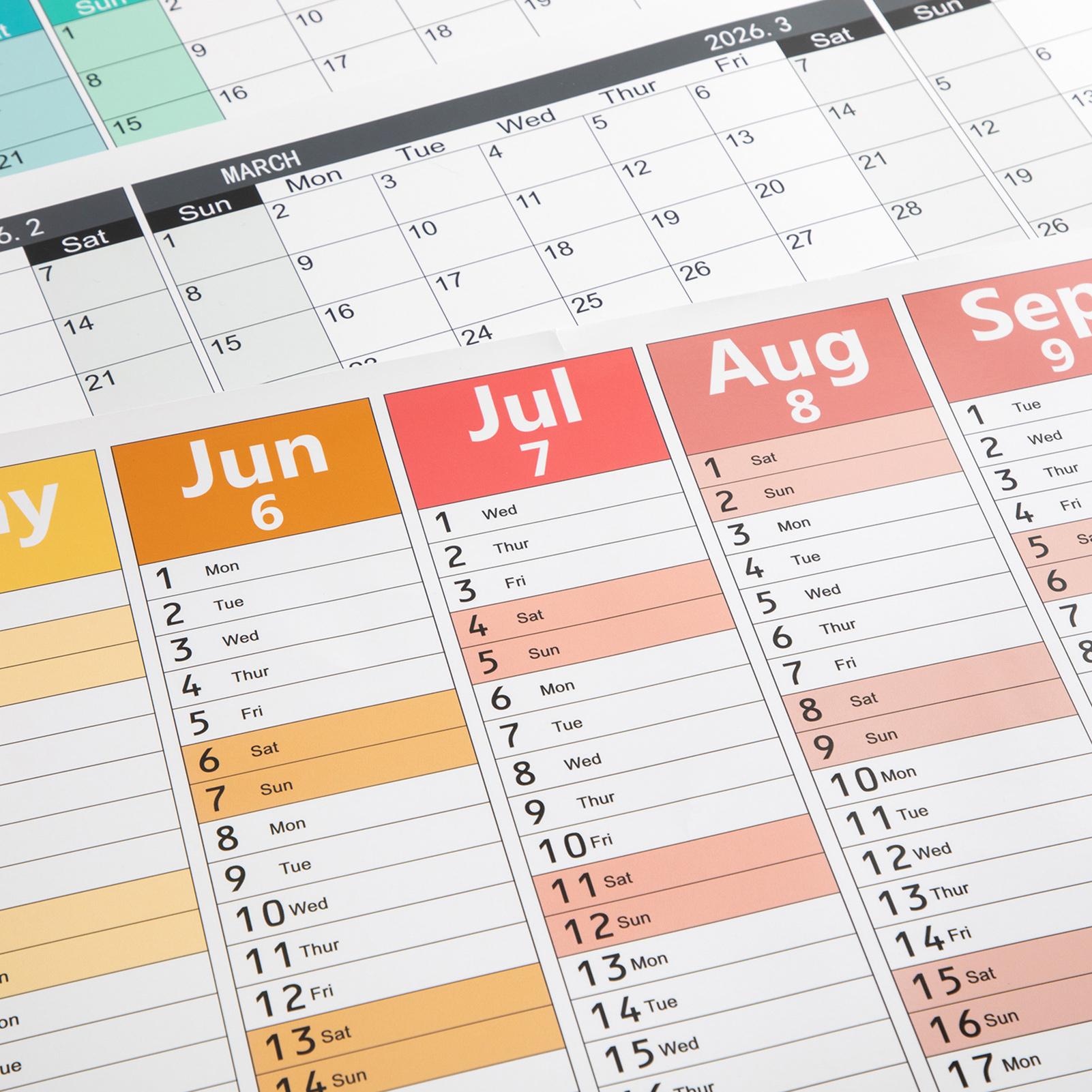 2026 calendário de parede em i - Home Office Wallpaper avaliação e preço