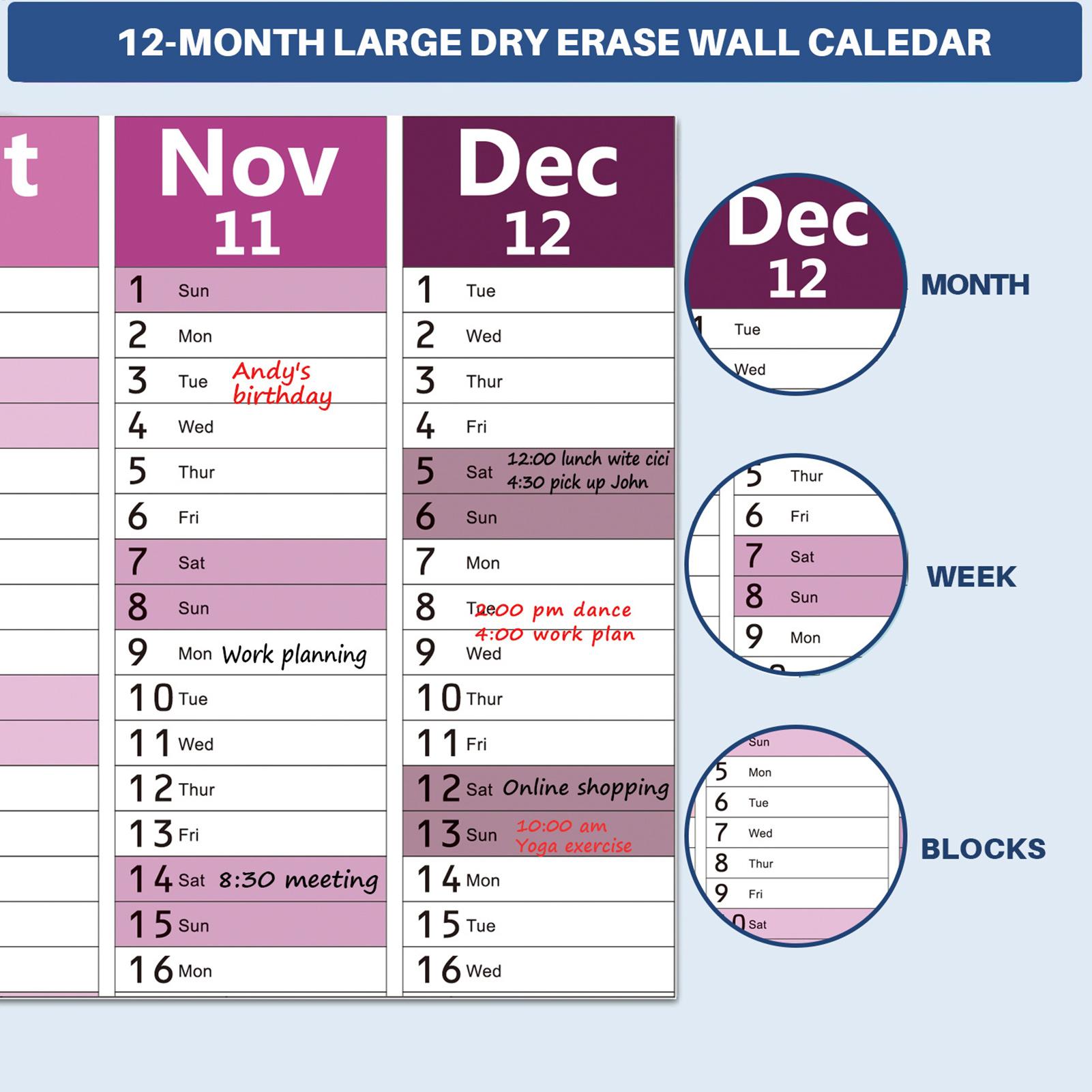 2026 calendário de parede em i - Home Office Wallpaper avaliação e preço